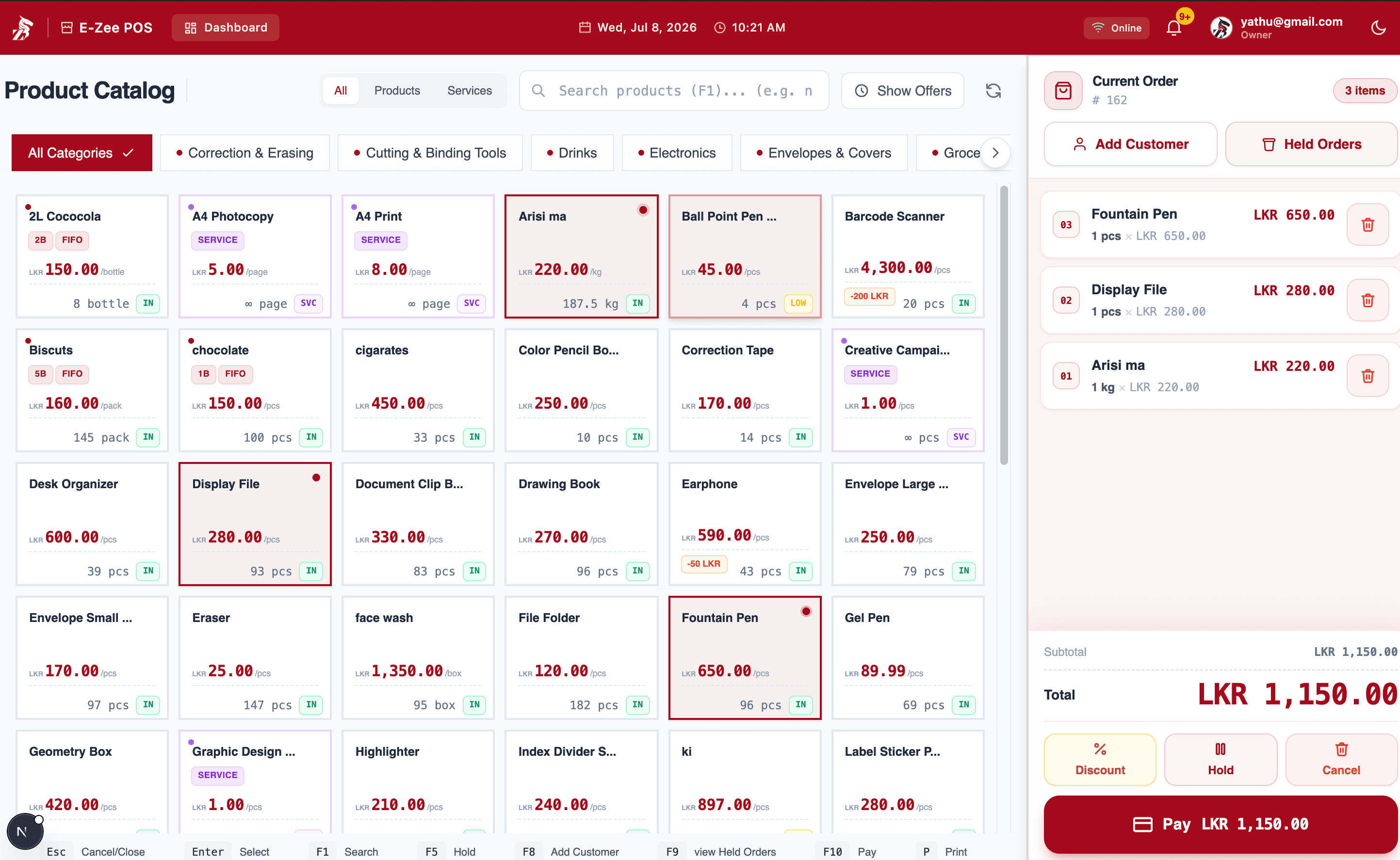 ZEE POS dashboard preview